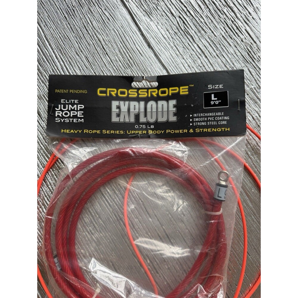 Crossrope 1st Gen Explode .75 LB Weighted Explode Jump Rope Set 2 Ropes Handles - Picture 2 of 4